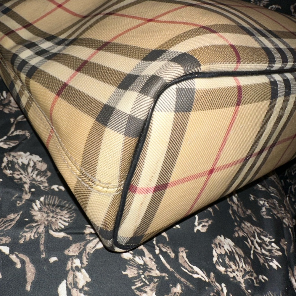 BURBERRY Nova Check Coated Canvas Small/Medium Tote Bag 100% Authentic - Picture 6 of 10